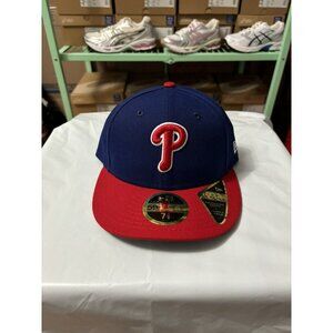 New Era 59Fifty Hat Philadelphia Phillies Royal Blue Low Profile-Sz 7 3/8 - NWT